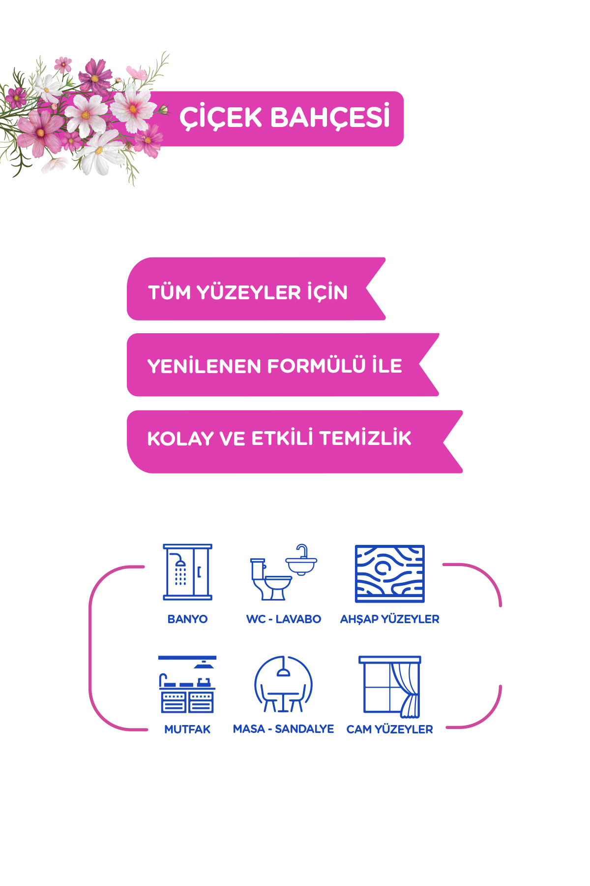 Giggles XXL İz Bırakmayan Yüzey Temizlik Havlusu - (Çiçek Bahçesi) 300 Yaprak